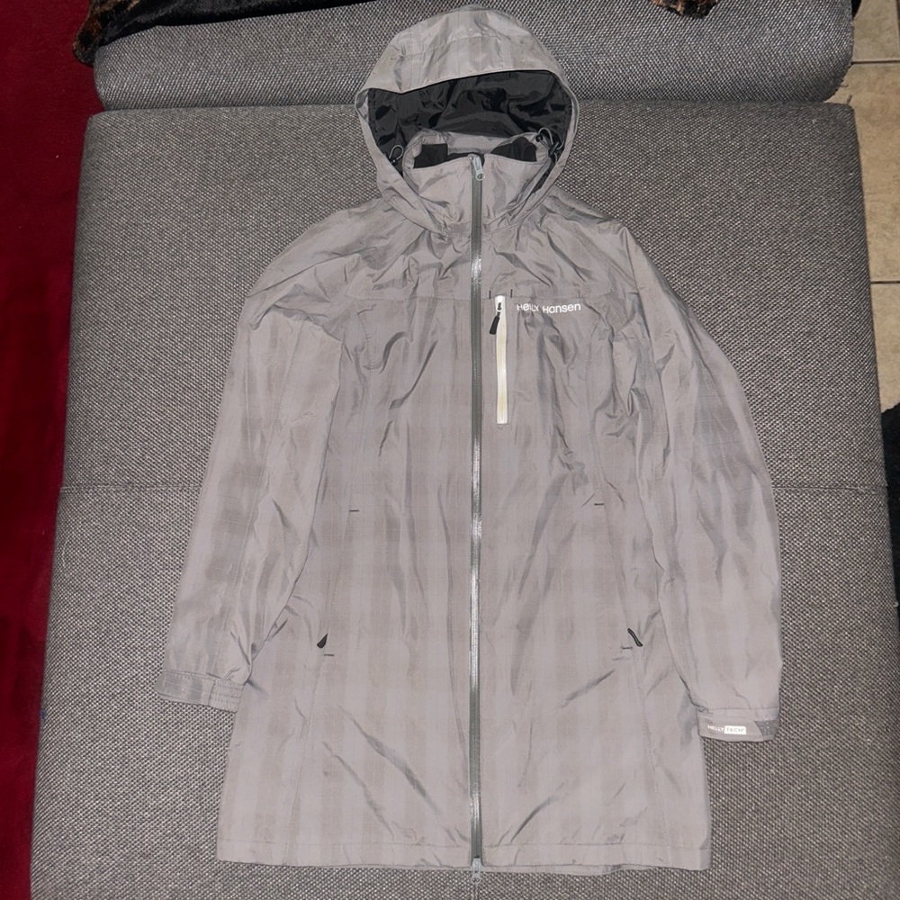 Helly Hansen Light Gray Hellytech Hooded Jacket - image 1